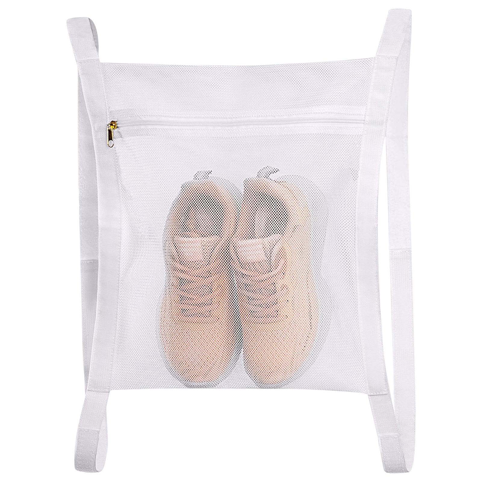 Sneaker Dryer Bag, Wash and Dry Bag Laundry Dryering Net Bag for Shoes Mesh Washing Bag with Elastic Strap Zip Closure for Washing Machine(size:1pc)