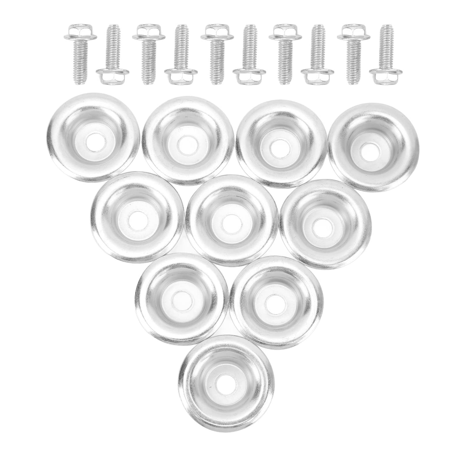 Lot de 20 Rondelles et Boulons de Plaque de UTV 7556065 Remplacement en Métal Robuste pour 570 800 900