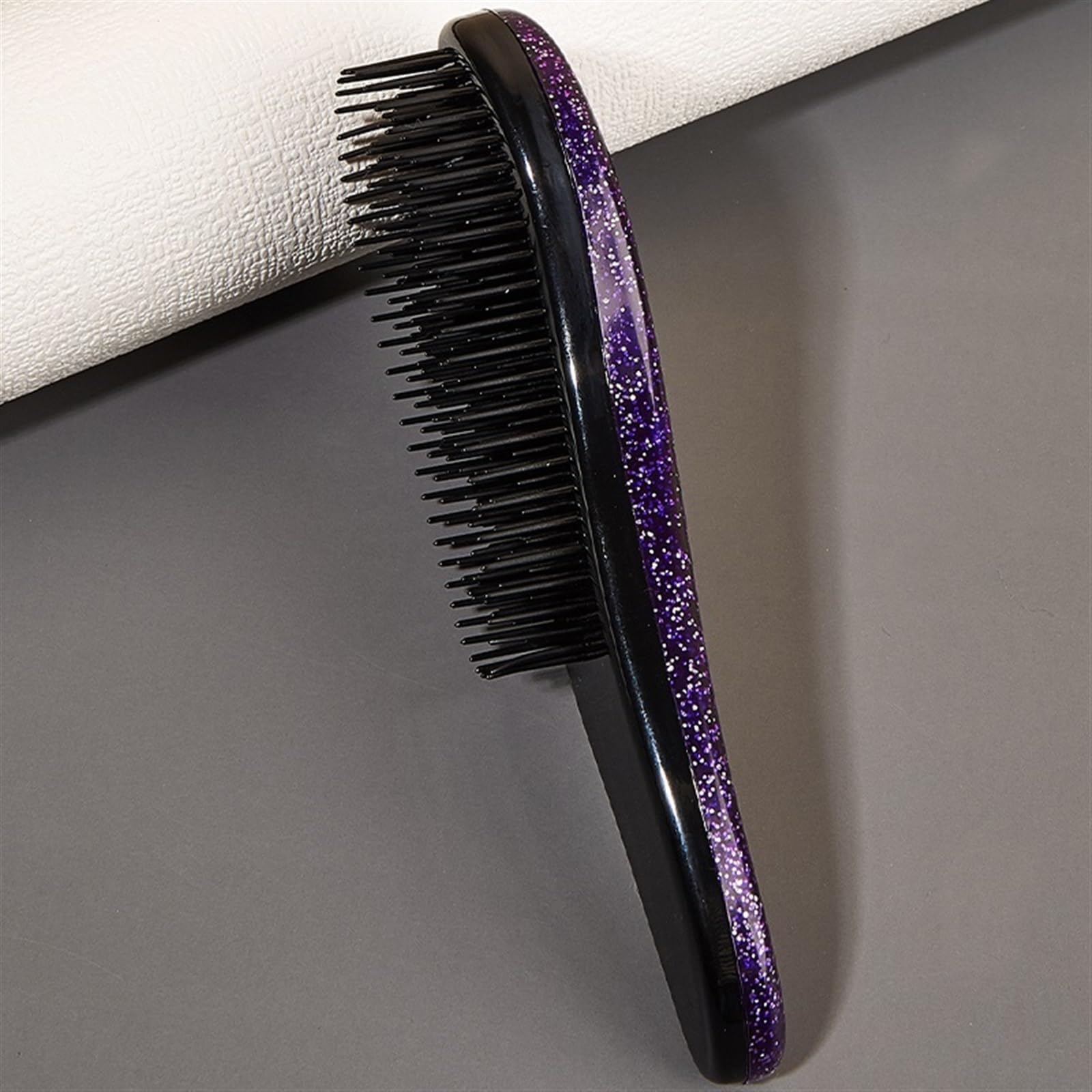 Peine desenredante, cepillos de pelo de masaje antiestático, cojín de aire, cepillo for el pelo, peine for salón, Peluquería, Herramienta de Peinado (Size : SZ31-Purple-Small)
