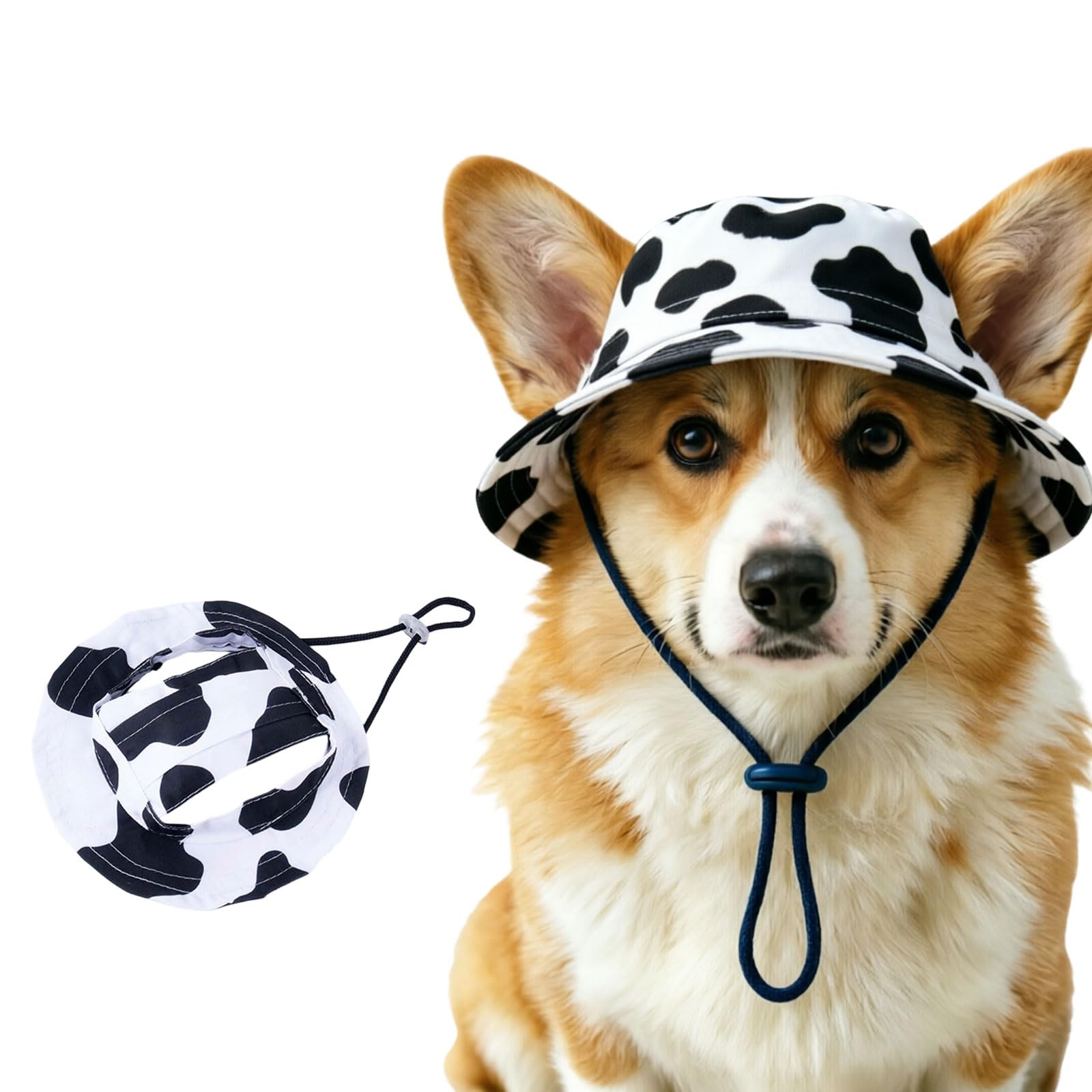 Outdoor Sun Hat for Pets, Cute Adjustable Dog Sun Hat with Ear Holes for Small Big Cats Dogs, Breathable Pet Bonnet for Beach Summer Walks Summer Beach Walking, Hiking & Daily Travel โ image 1