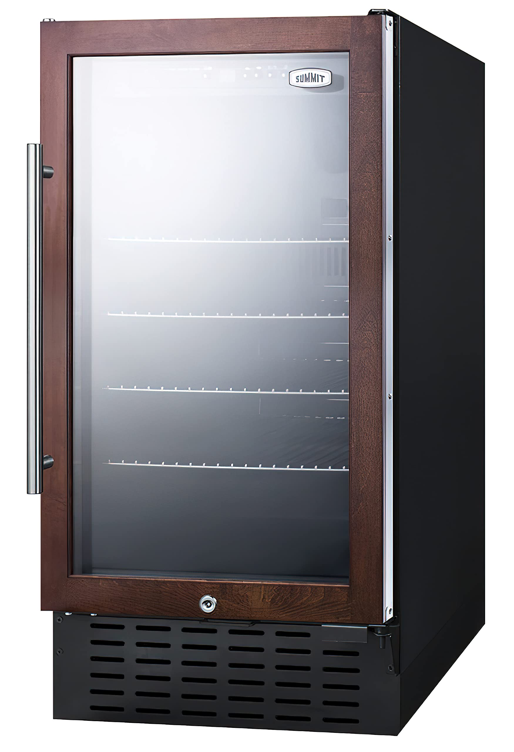 Summit Appliance Scr1841bpnr P18 Wide Built-In Beverage Center (Panel Not Included); Digital Display; 2.7 Cu.Ft. Capacity, LED Lighting; Automatic Defrost; Fully Finished Black Cabinet on Fridge.com - View 2