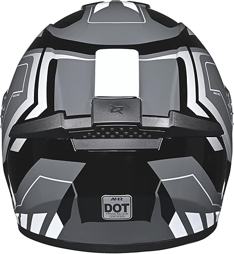 Miniatura 7 de AHR Casco de motocicleta de cara completa ligero para bicicleta de calle, Touring Racing Run-F3 aprobado por DOT, S-XXL