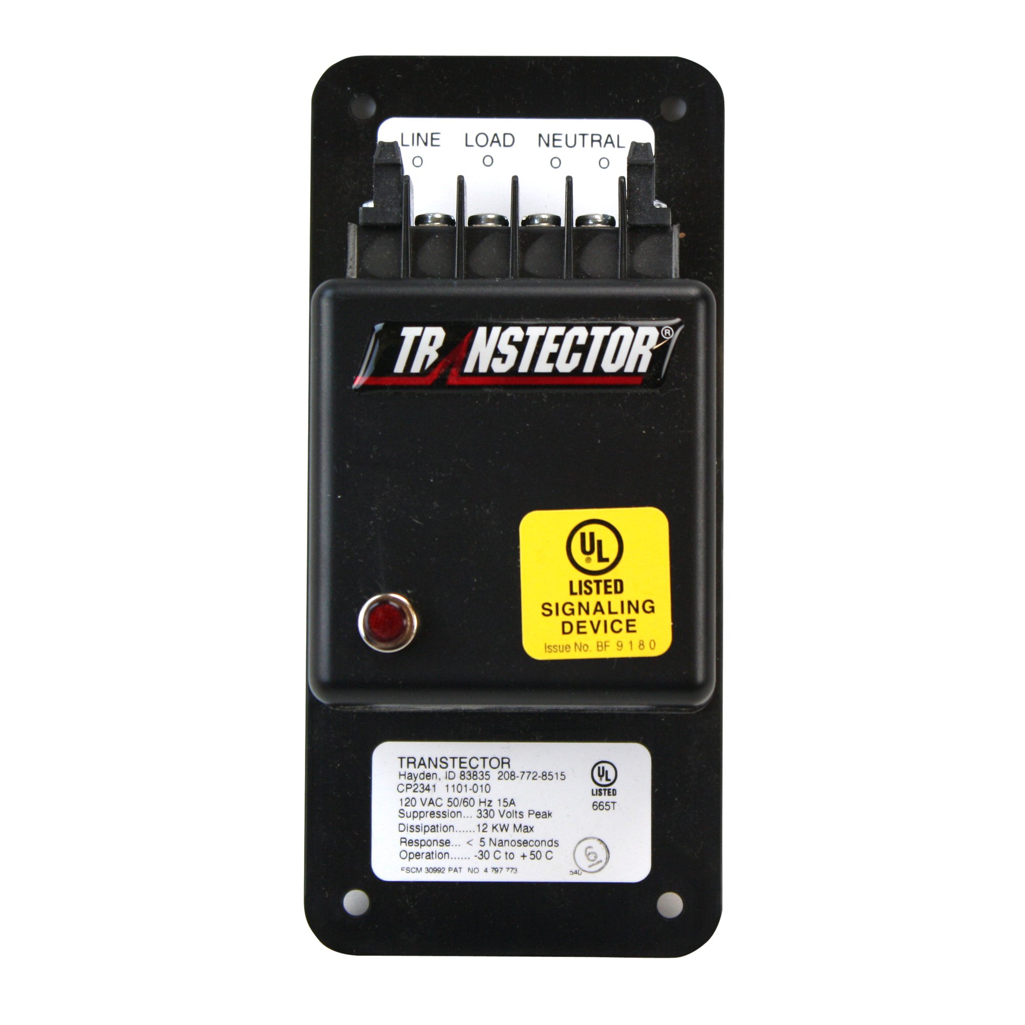 Transtector 1101-010 Cp 2341 Cp2341 120Vac 15Amp Single Phase Surge Protection