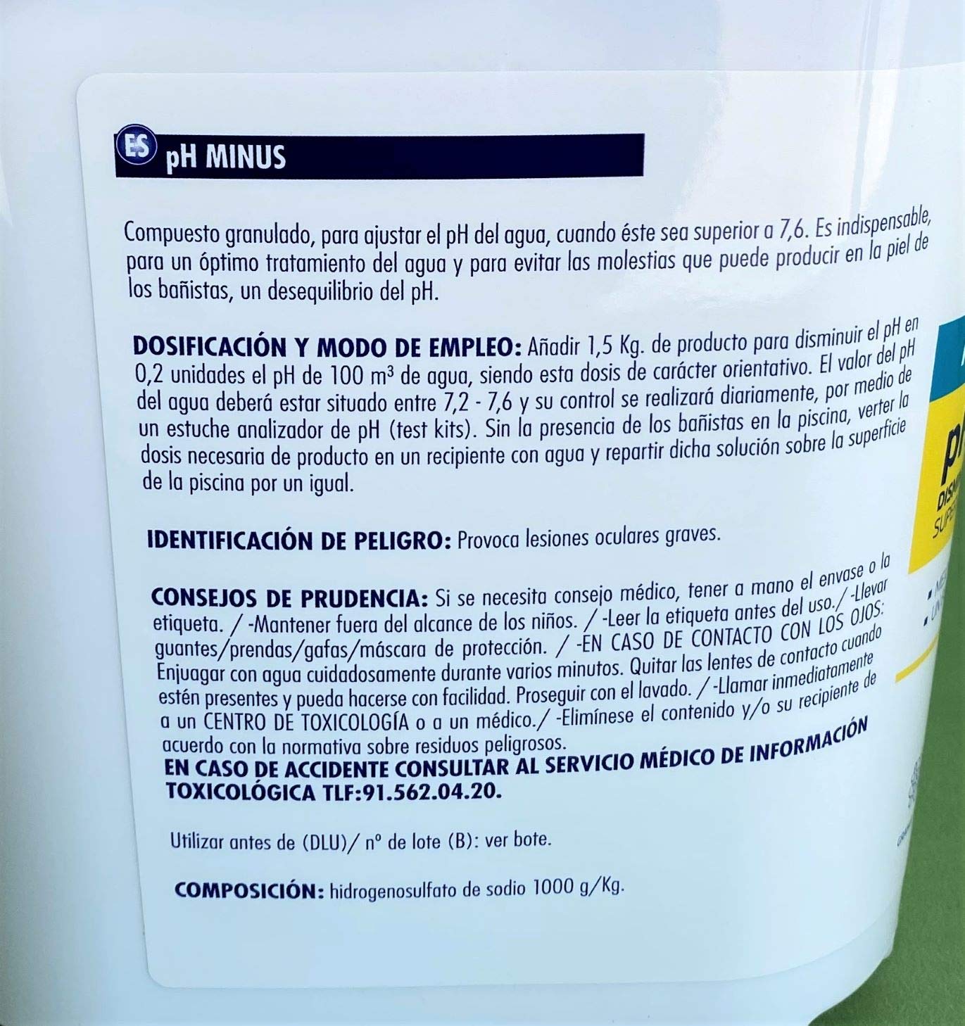 Astralpool Tratamiento Piscinas Reductor de PH granulado 5kg Original