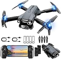 Redrie X29 1080P Mini Drone for Beginners: HD Camera, Gesture Selfie, Waypoint Fly, App Control, LED Lights & 25Min Flight