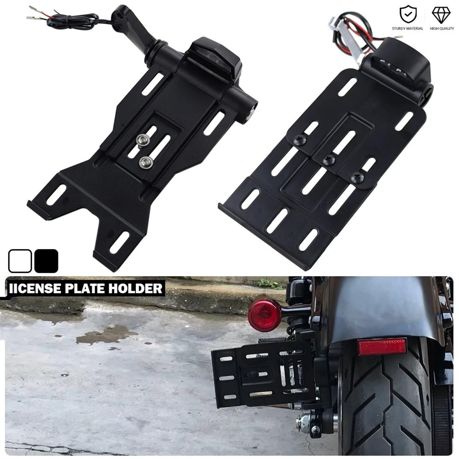 Kentekenplaathouder Beugel Voor Sportster Voor XL 883 1200 Voor Achtenveertig 2004-2019 Motorfiets Achterspatbord Mount Nummerplaat LED Licht Accessoires Kentekenplaathouder Beugel Voor Sportster Voor XL 883 1200 Voor Achtenveertig 2004-2019 Motorfiets Achterspatbord Mount Nummerplaat LED Licht Accessoires