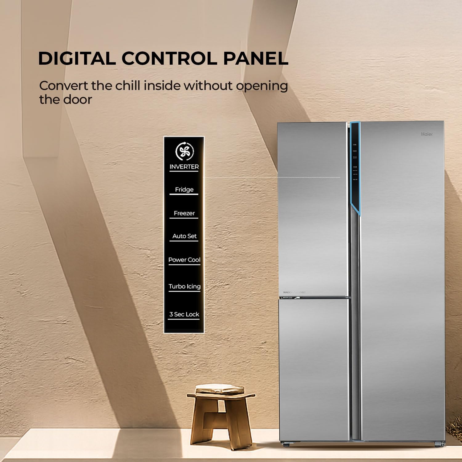 Triple Twist Ice Tray in the freezer