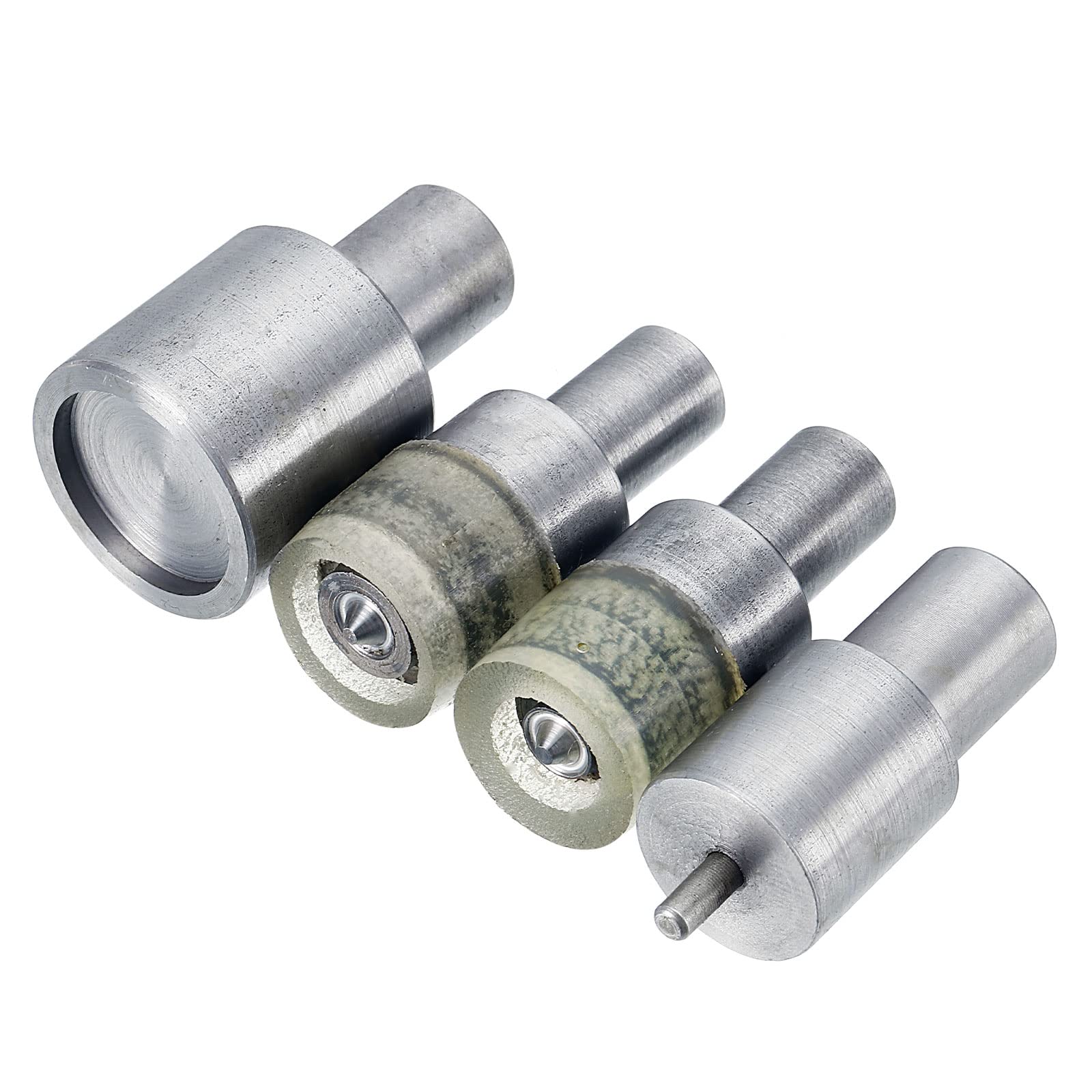 sourcing map Snap Buttons Die Mold Set, Electric Snap Pressing Machine Setter Replacement Kit for 201# Fasteners Buttons 17mm Dia