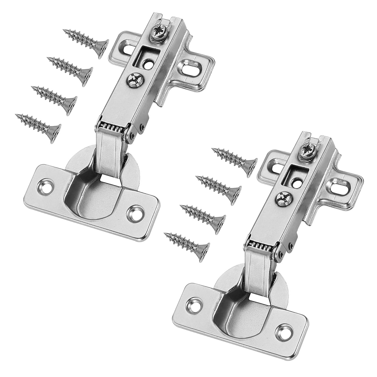 CVIUYO 2Pack 26mm Cabinet Hinge, Concealed Full Overlay Hinges for Kitchen Door Cupboard, Wardrobe
