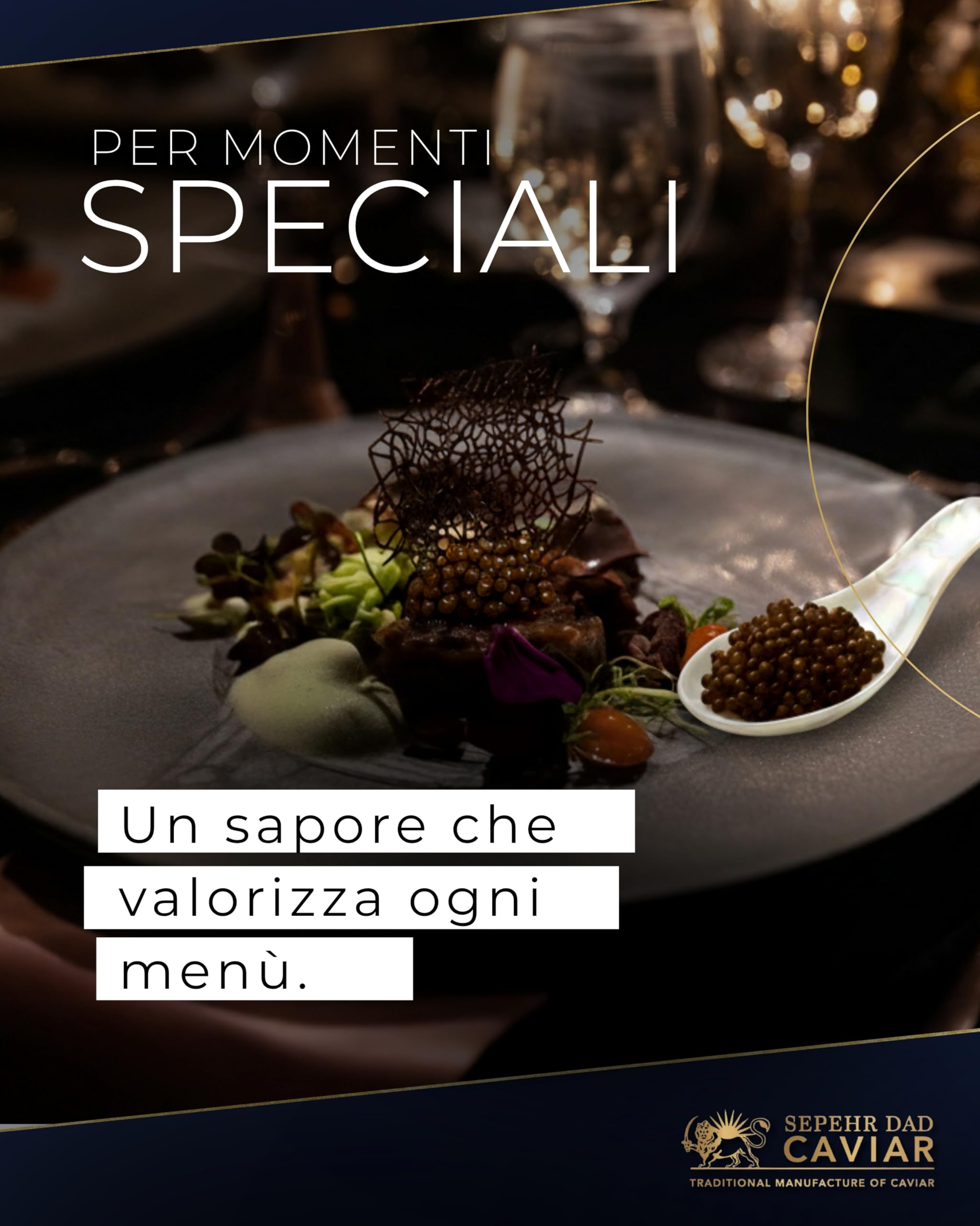 Sepehr Dad Caviar Caviale Beluga Amur 50g (caviale di storione ibrido) | Uova di pesce di classe A | allevamento Cn | 50 g - 5