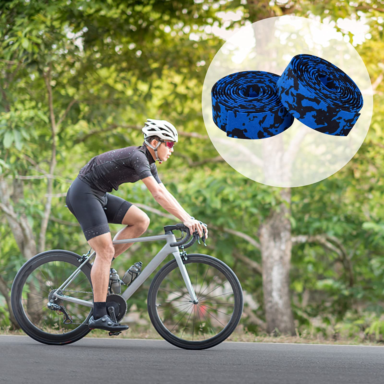 TOBBOMEY 1 Lot De Bandes Antidérapantes Pour Guidon De Vélo