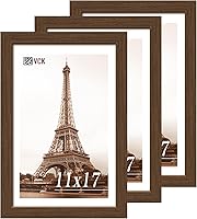 Vista 79 de VCK 8x10 Picture Frames - Black, Wide Border Solid Wood Frame, Display Photo in Horizontal and Vertical, for Home, Office, Gallery, Woodgrain