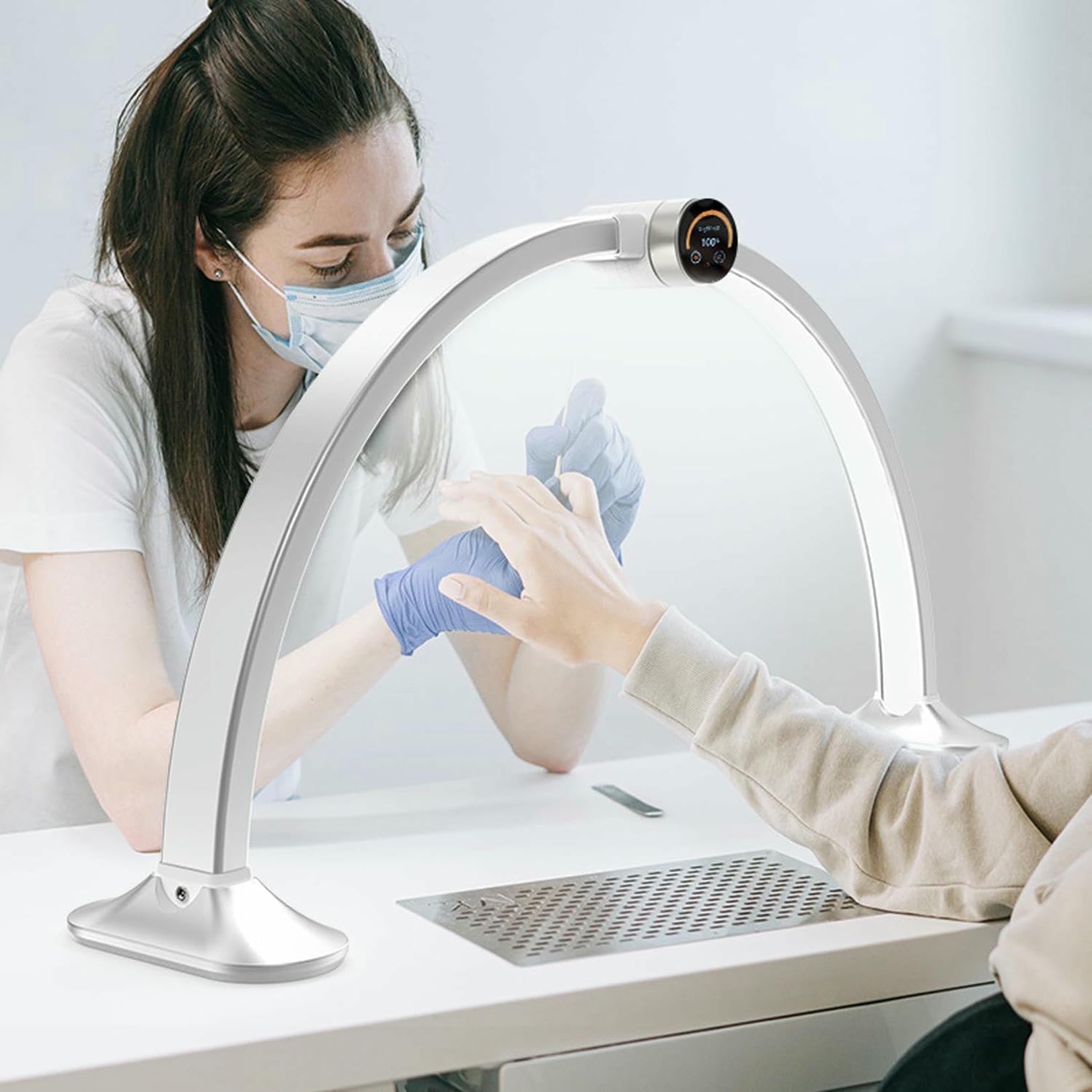 Lampe manucure pliable 48W à luminosité réglable 3000-6500K