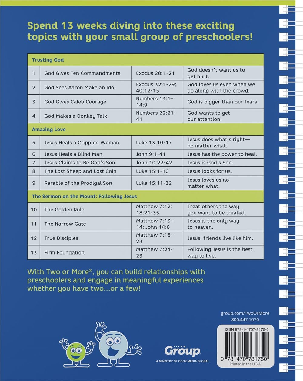 Two or More: Small Church Curriculum for Kids | Quarter 2 | Preschool Ages 3-5 | One Room Children’s Sunday School
