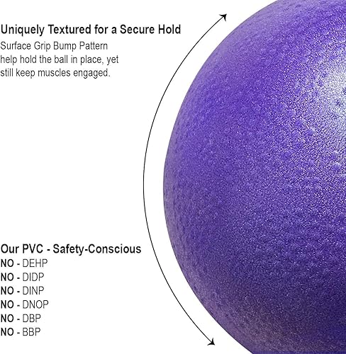 Balego Pilates Mini Ball, Purple, 9 Inch