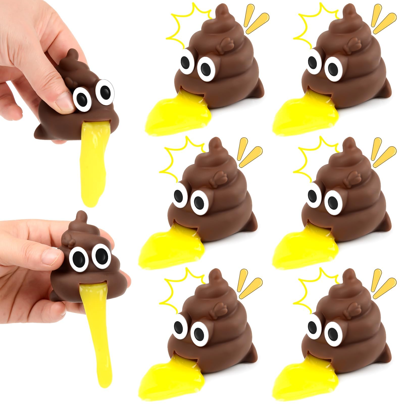 Vomiting Poo toy (A), 5cm x 6.5cm