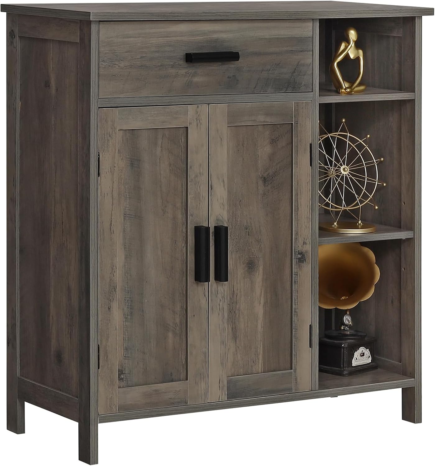 WEENFON Storage with Doors and Shelves, Floor Storage