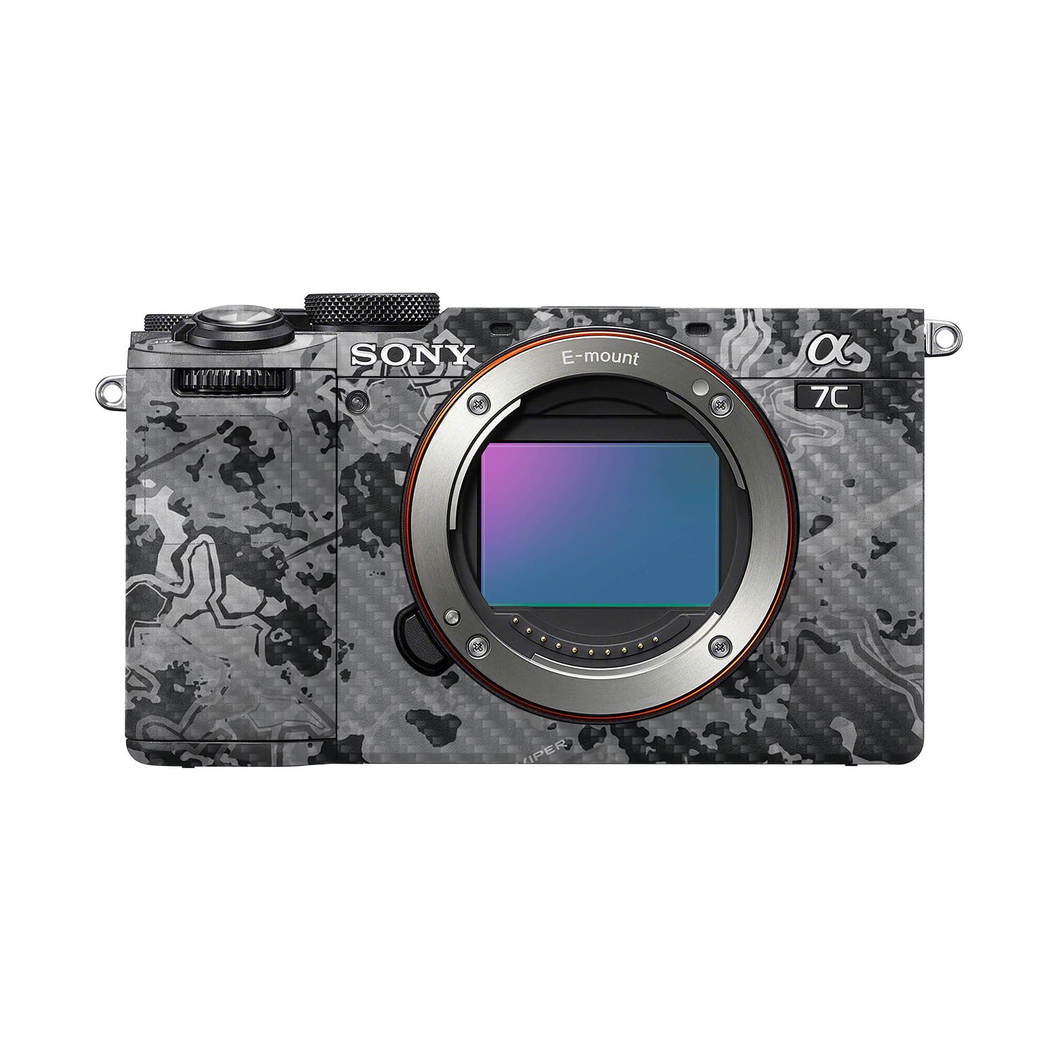 Carbon Fiber Camera Skin Compatible with Sony A7C Mark II (2023) - Viper Urban - Premium 3M Vinyl Protective Wrap Decal Cover - Easy to Apply | Crafted in the USA by MightySkins