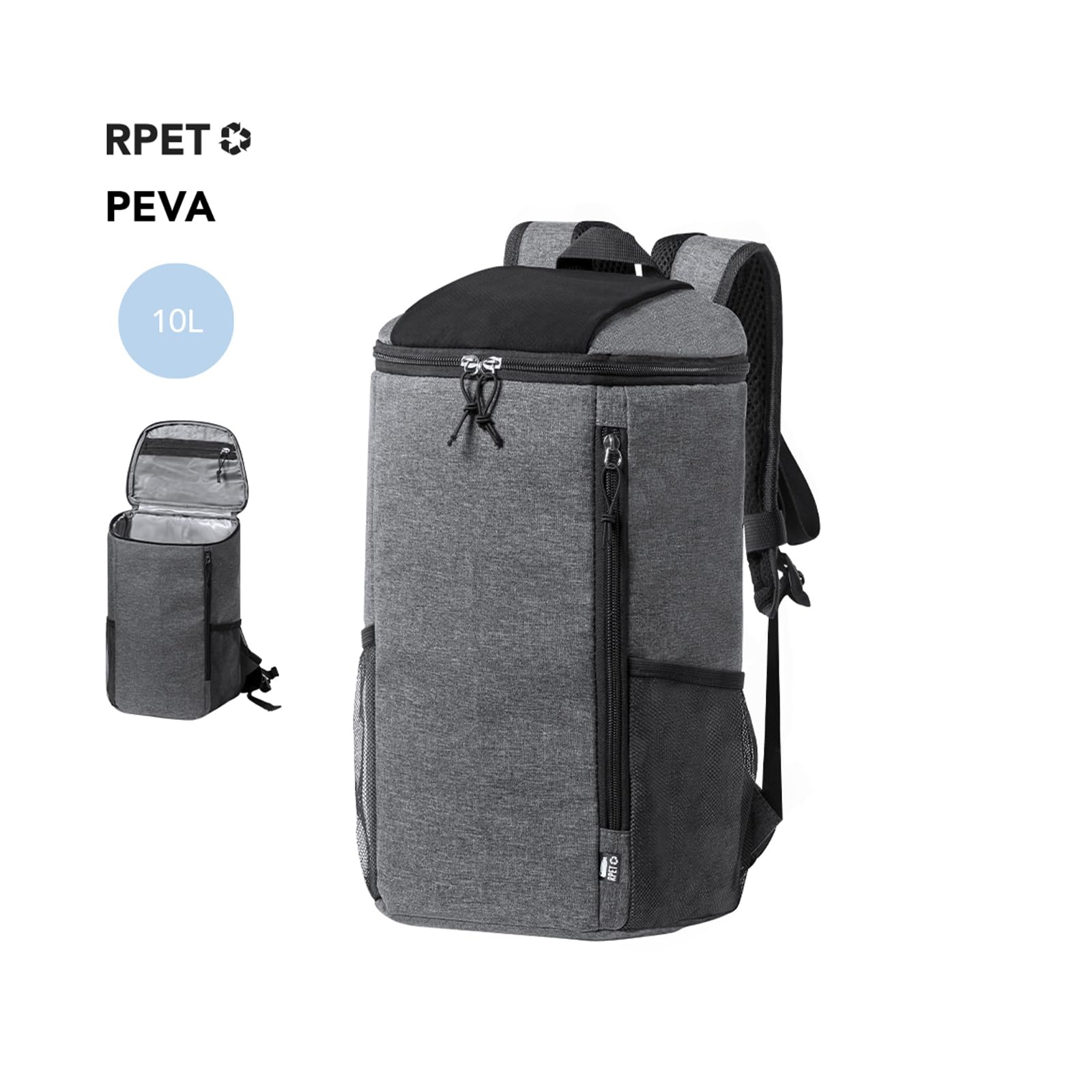 Mochila Térmica Porta Alimentos, Nevera Isotérmica Portátil en Peva, 10 litros, Bolsa para Hombres y Mujeres, Oficina, Acampada, Pícnic, Barbacoa, Playa