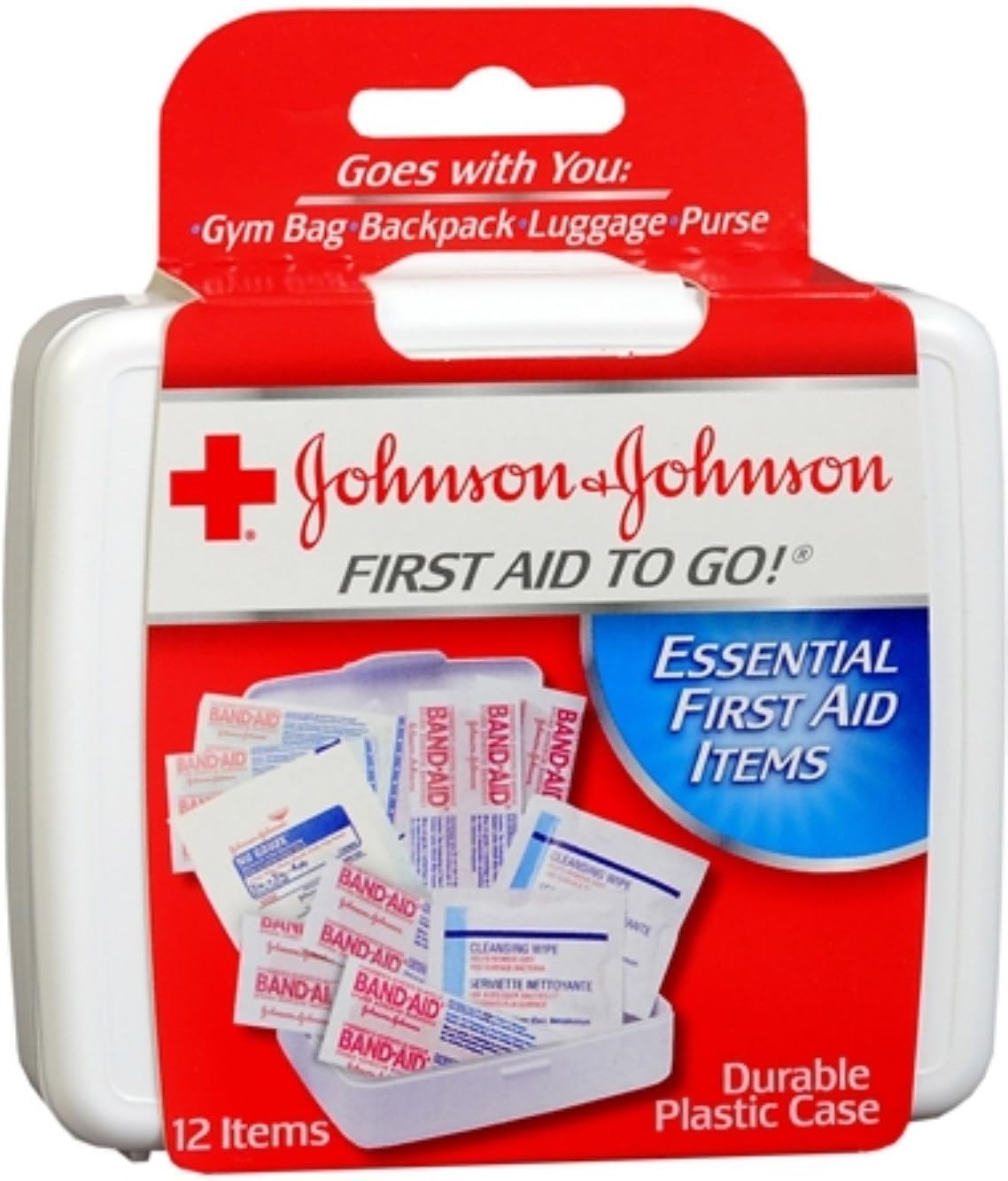 JOHNSON & JOHNSON First Aid to Go Kit 12 Items 1 Each (Pack of 3) Health & Household