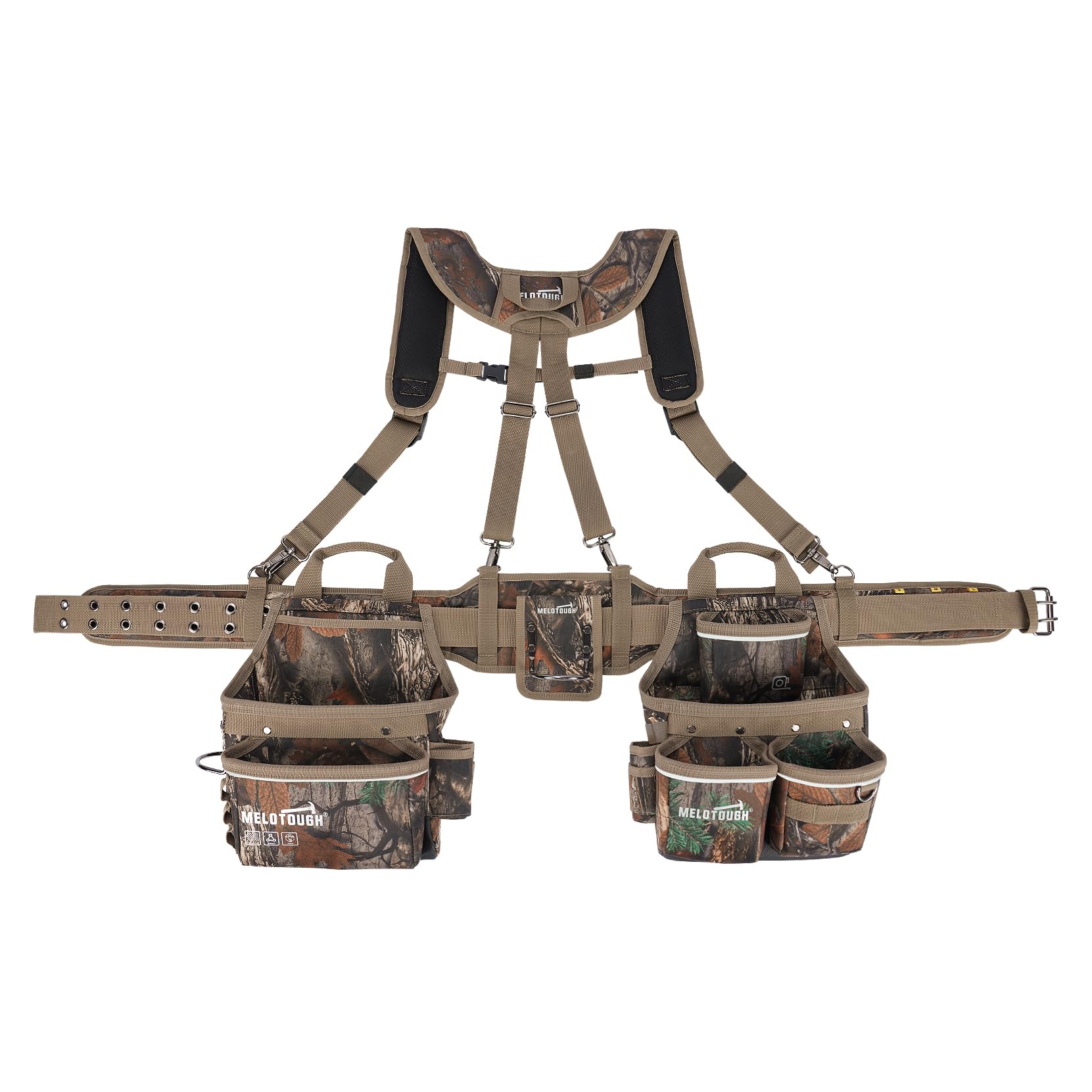 MELOTOUGH Ceinture porte-outils avec porte-outils robuste 18 poches