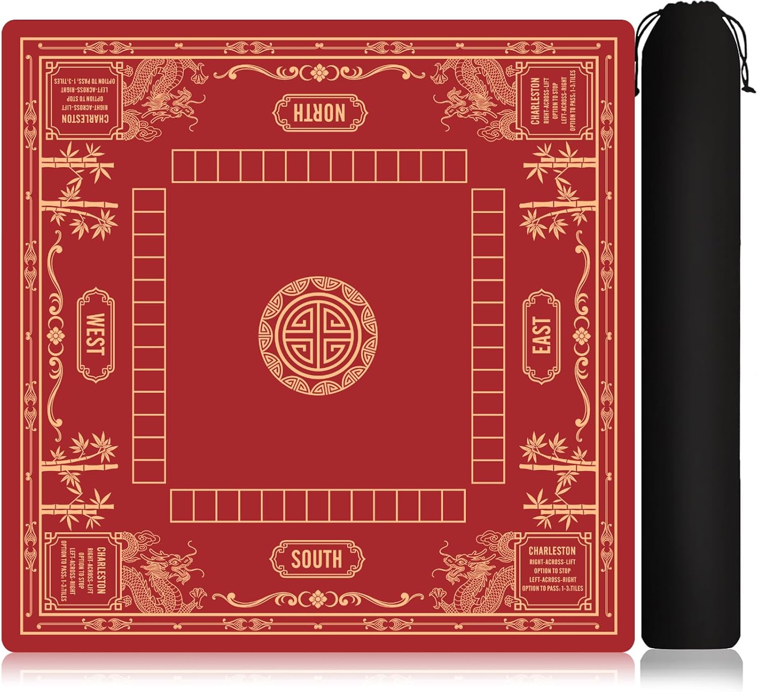 Shipped Rolled Mahjong Mat 31.5" x 31.5", 2mm Thick, No Creases