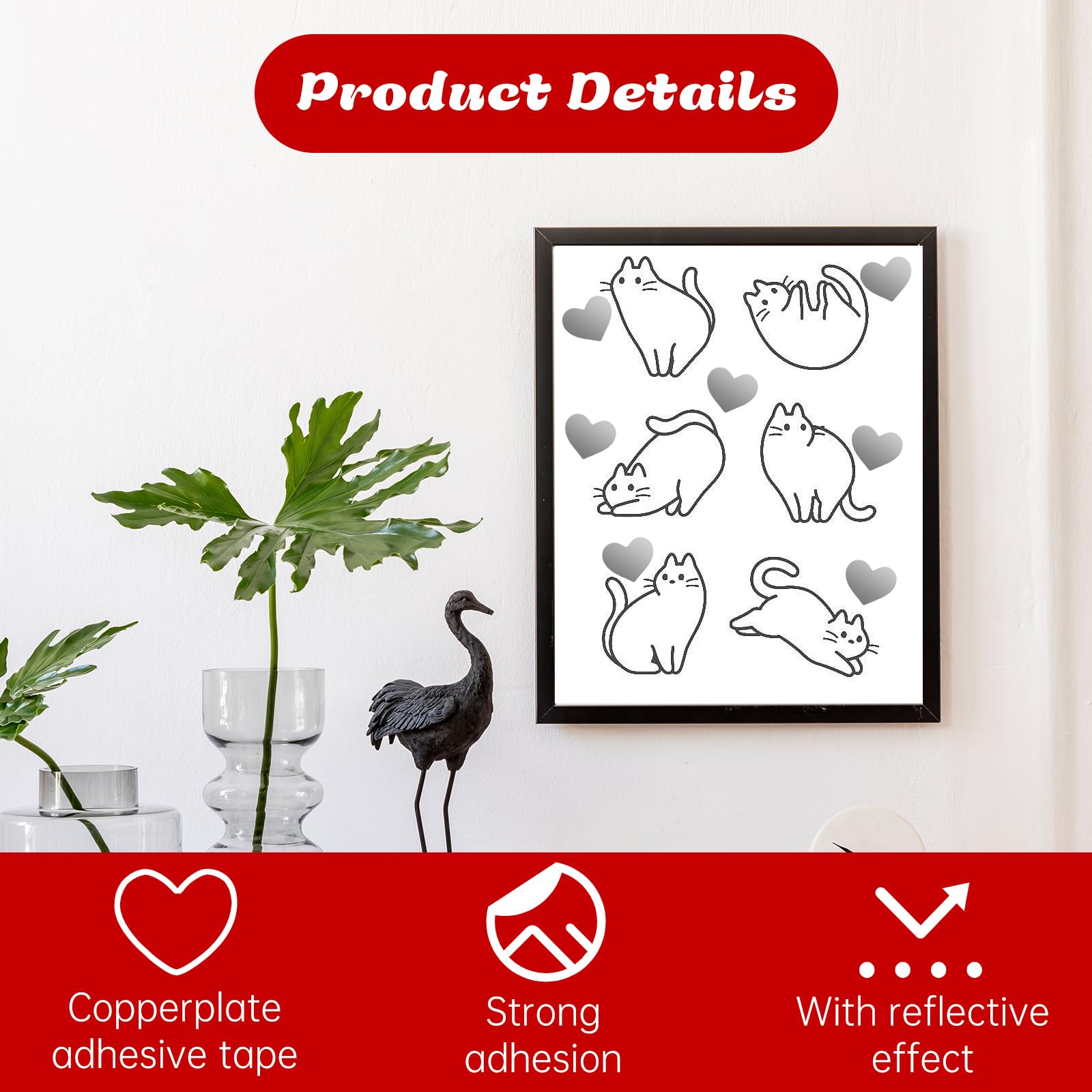 APLI Kids Gekleurde Harten Stickers - 4 Kleuren | Kids Made
