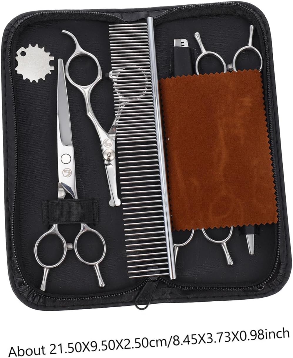 UPKOCH 1set Pet Grooming Scissors Professional Dog Hair Trimming Tools for Easy and Safe Pet Hair Cutting for Dogs Cats