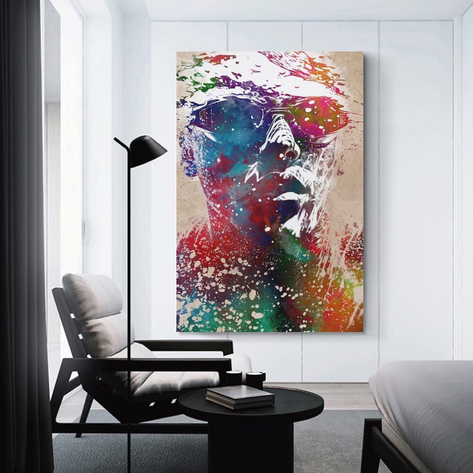 Junmoney Canvas Art Print Swimming Sport Art, 24x36inch(60x90cm), for Gallery Wall Layouts in Home Or Office, A Versatile Canvas Print for Layering
