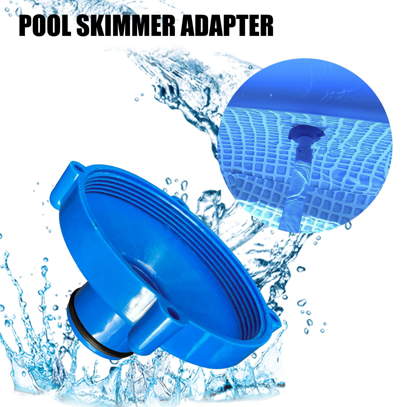 Lot De 2 Adaptateurs Pour Aspirateur De Piscine - Conversion 80 Mm à 32 Mm - Pour Skimmer Et Tuyau D'aspiration