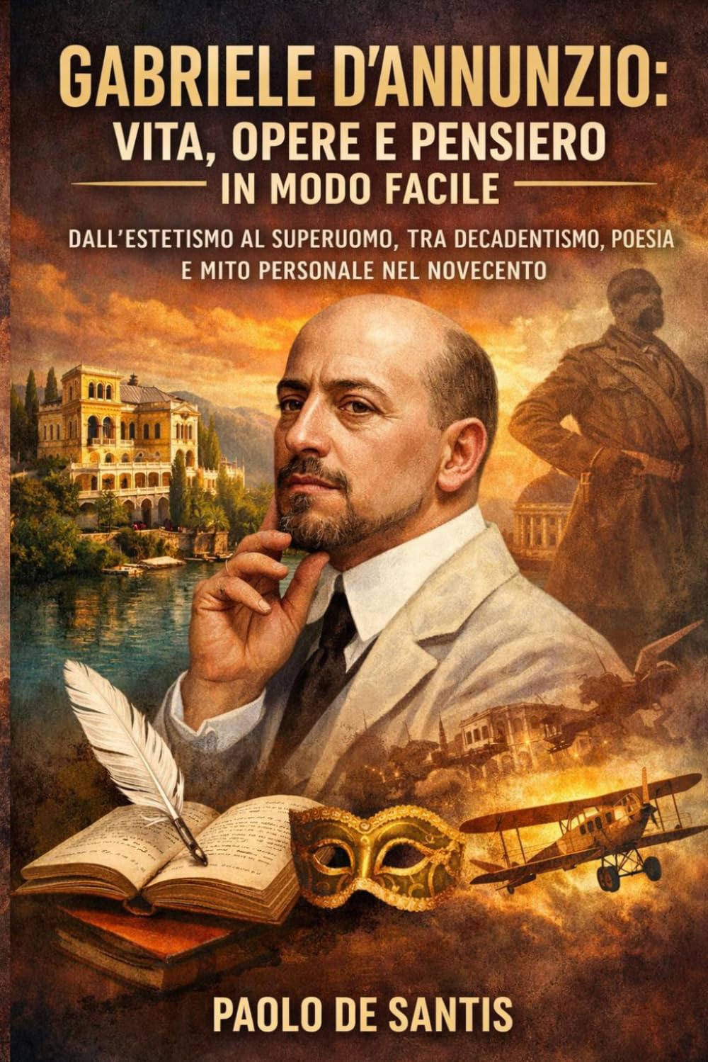 Gabriele D’Annunzio: Vita, Opere e Pensiero in modo facile: Dall’estetismo al superuomo, tra decadentismo, poesia e mito personale nel Novecento (La Letteratura Italiana Spiegata Semplice)