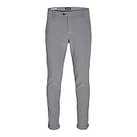 Jack & Jones Male Chino Pantaloni Slim Fit Chino, Grigio