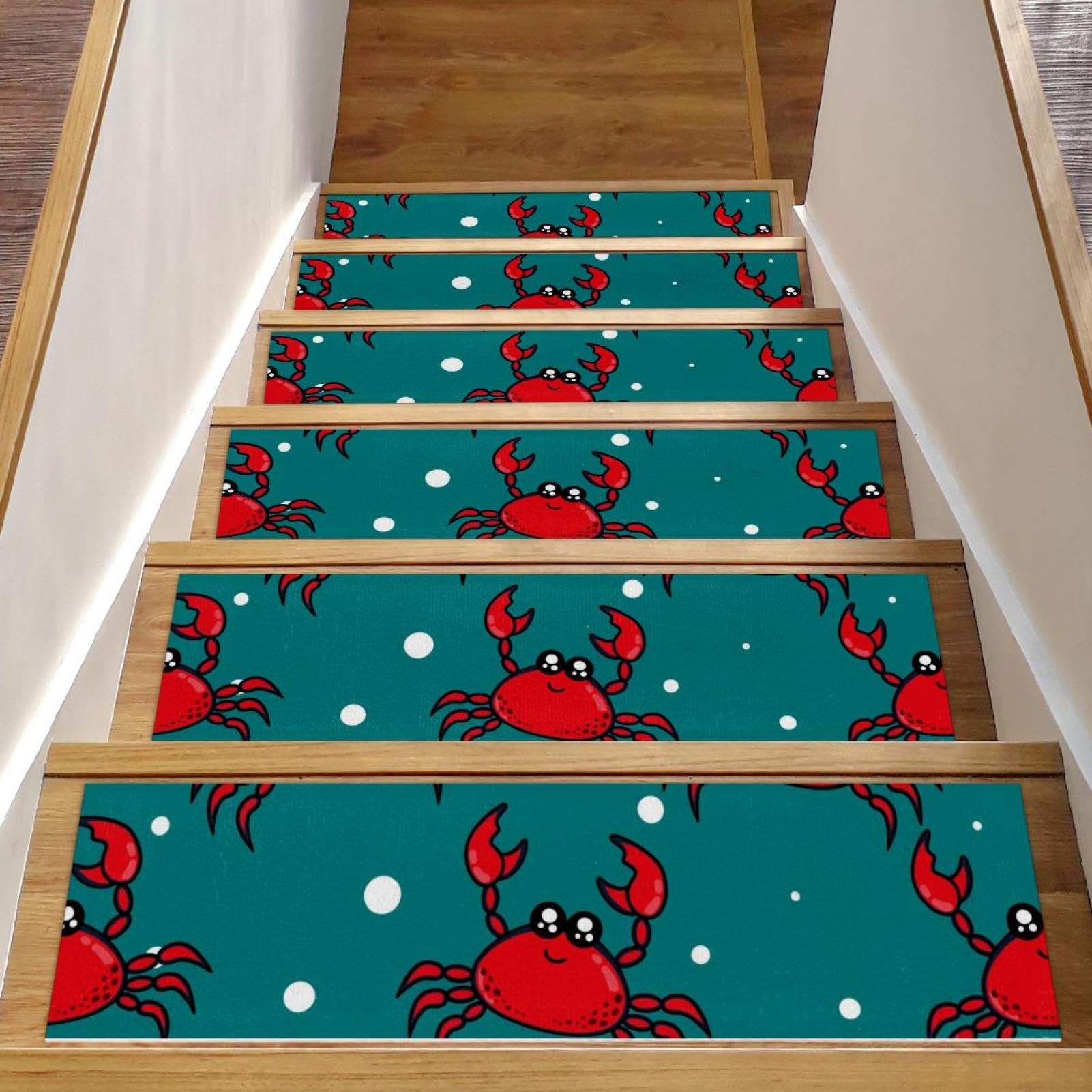Alfombras para peldaños de madera interiores que evitan resbalones de mascotas pack de 15