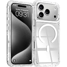 ENTRONIX Magnetic Case Compatible with iPhone 17 Pro Max [Heavy Duty] Shockproof Triple Layer Protection Clear Rugged Cover