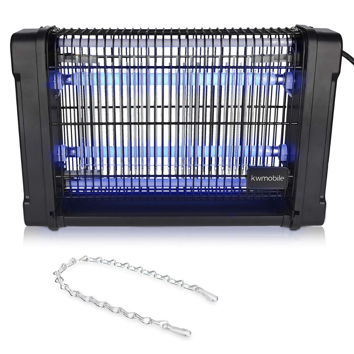 kwmobile Lámpara Mata eléctrica de 40 V - Luz UV Anti Mosquitos - Lámpara exterminadora de Moscas Avispas y Otros Insectos - con Gancho