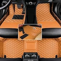 Vista 7 de Nuevas alfombrillas de coche personalizadas para sedán, SUV, camioneta, alfombrillas de cuero para todo tipo de clima, Negro Alfombras para Carro