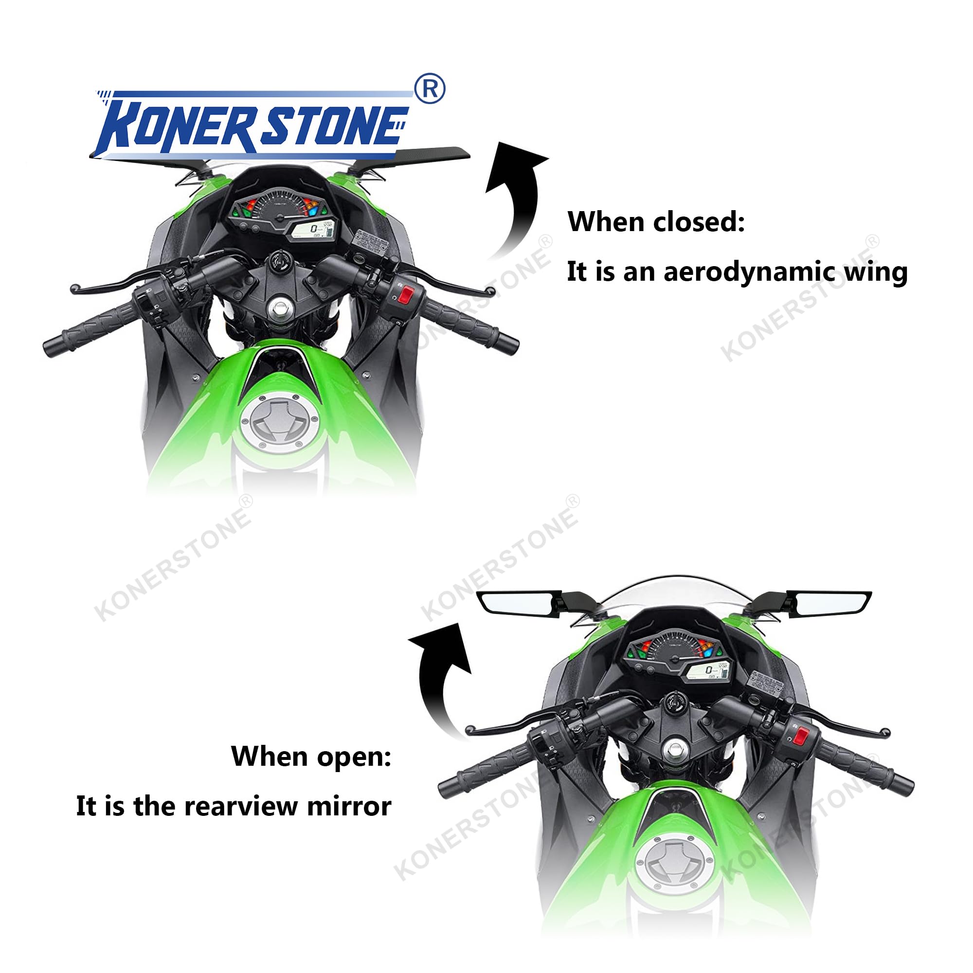 Specchietto laterale girevole per moto con indicatore di direzione integrato per Honda, Suzuki, BMW, Yamaha, Kawasaki, Triumphal, Aprilia CBR1000RR CBR600RR Hayabusa R1 R6 ZX-6R GSXR600 GSXR750