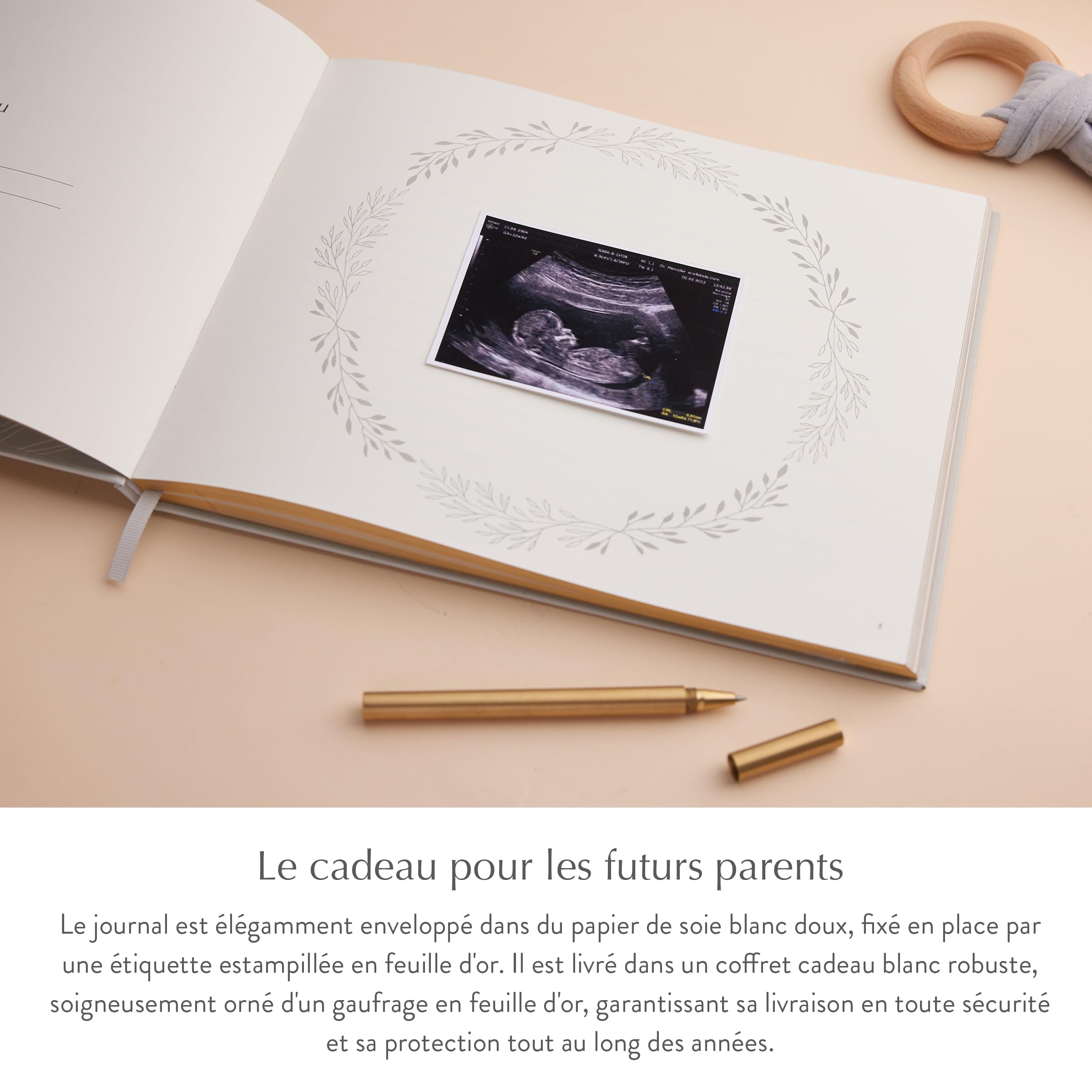 Your Edition Journal de grossesse – Livre de souvenirs de bébé pour les futures mamans – Livre de grossesse de luxe – Planificateur de grossesse – Cadeau de grossesse pour la première fois – Avec