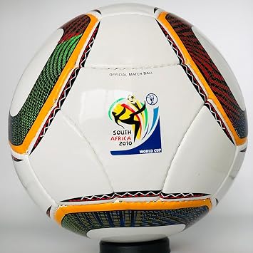 2010 World Cup South Africa Replica Soccer Ball Official Size 5 Football Premium Rexine Cover Hand-Stitched Training & Recreational Play Football Enthusiasts & Collectors OII-0133