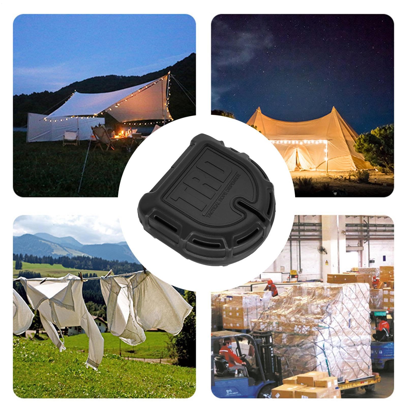 Paracord -Spender - Seilspender | Kabelspeicherbox | Überlebensausrüstung Seillagerbox Outdoor Tool | Fallschirm Container Effizienter tragbarer Nutzungsstreicher -String -Container zum Wandern im Fre