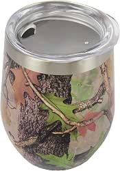 Rivers Edge Products 10 Oz Insulated Wine Tumbler With Lid,