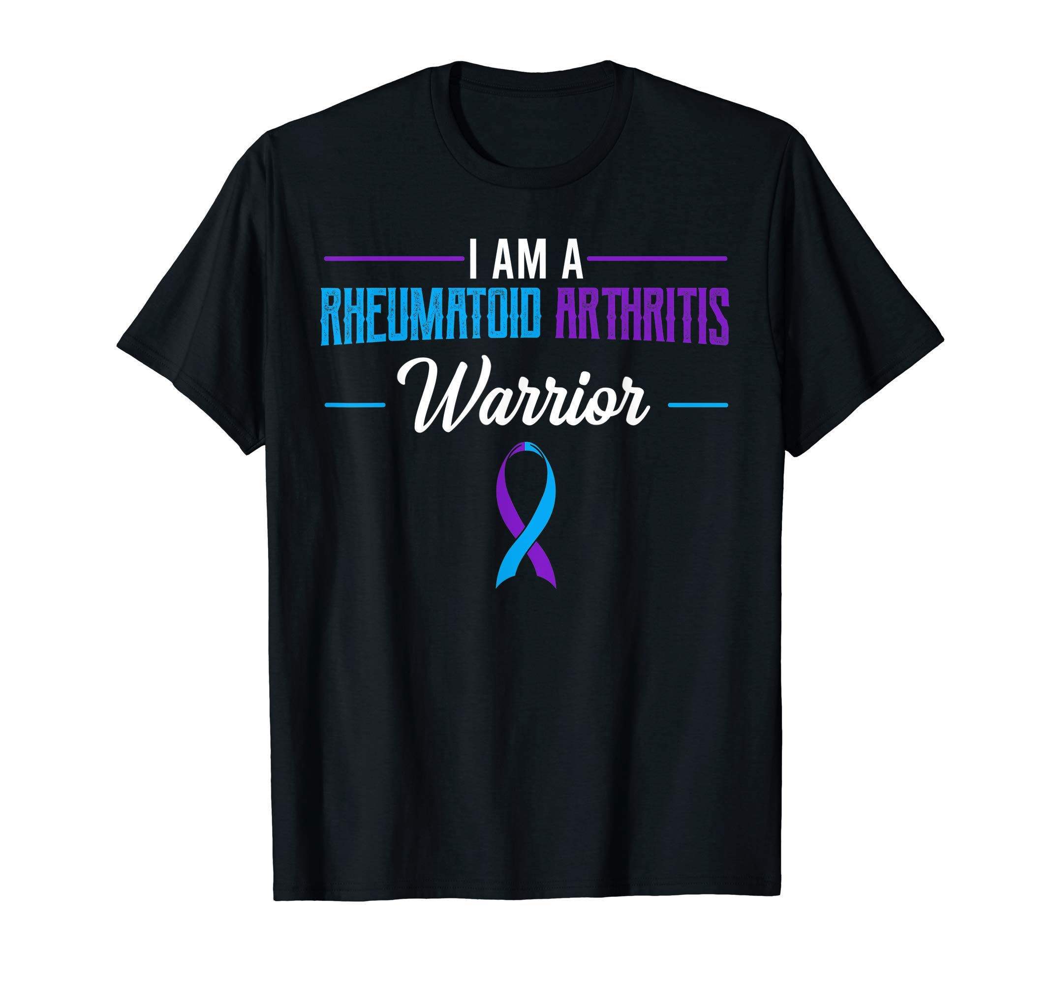 Rheumatoid Arthritis Warrior Blue And Purple Rheumatism Gift T-Shirt