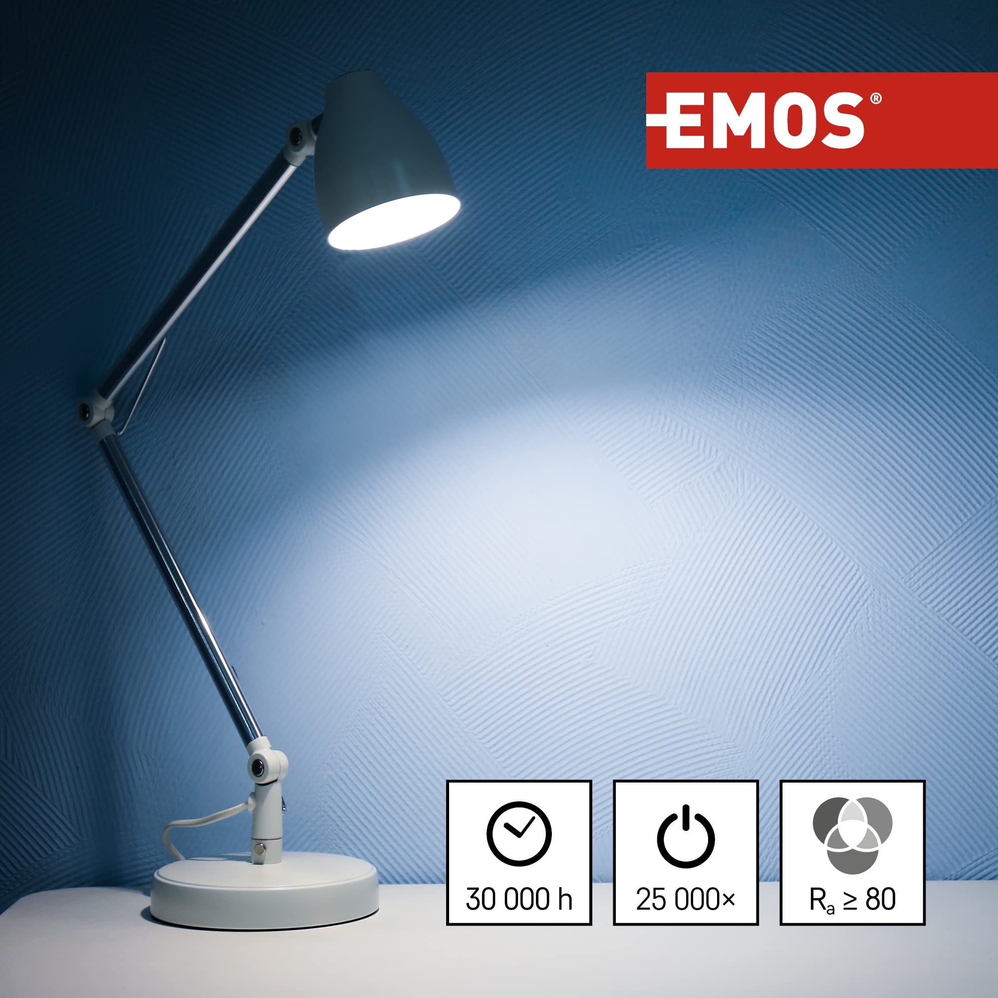 EMOS Lampadina LED Mini Globo E14 2,5W - Luce Bianco Neutro 4000K, 350 Lumen, Sostituisce 32W, Durata 30.000 Ore, CRI >80