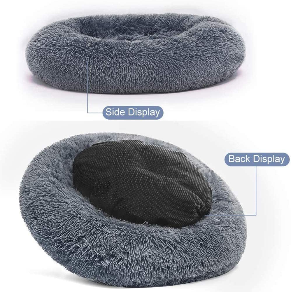 Lit Moelleux Rond pour Chien XXXL,Panier pour Chien Moyen Taille XXL,Puppy Love Panier Chien Orthopedique,Coussin Chien Anti Stress,Tapis Chien Grande Taille Lavable Apaisant