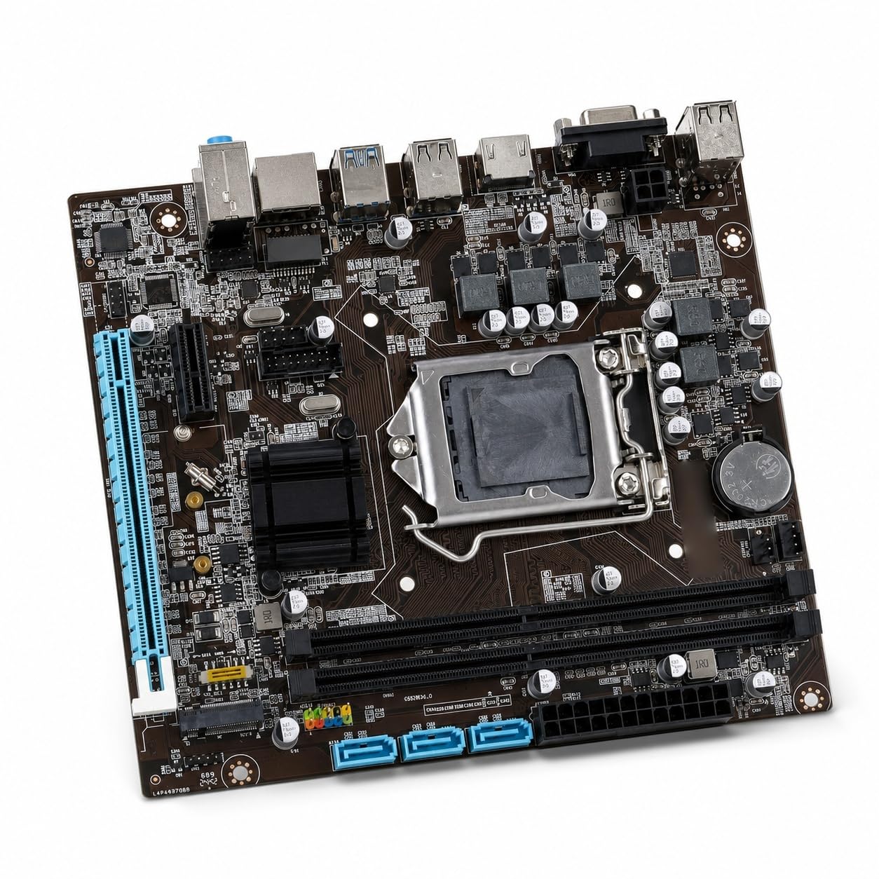 Elprico LGA 1151 Motherboard, H110 (6th / 7th / 8th Gen) Gaming Desktop Motherboard, DDR4, NVME/NGFF M.2, SATA3.0 6 Go pour Core I7 8700,8700K, I5 8600k, 8600,8500,8400, I7 7700k, I7