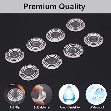 Glass Table Top Bumpers 20PCS 18mm Medium + 20PCS 24mm Large