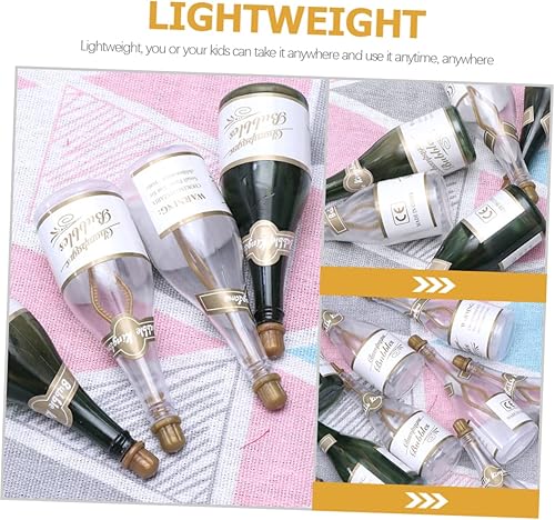 Miniatura 5 de SAFIGLE 72 piezas de botellas de burbujas de boda, juguetes de peluche a granel, varitas de burbujas de plástico, botellas de licor de 50 burbujas