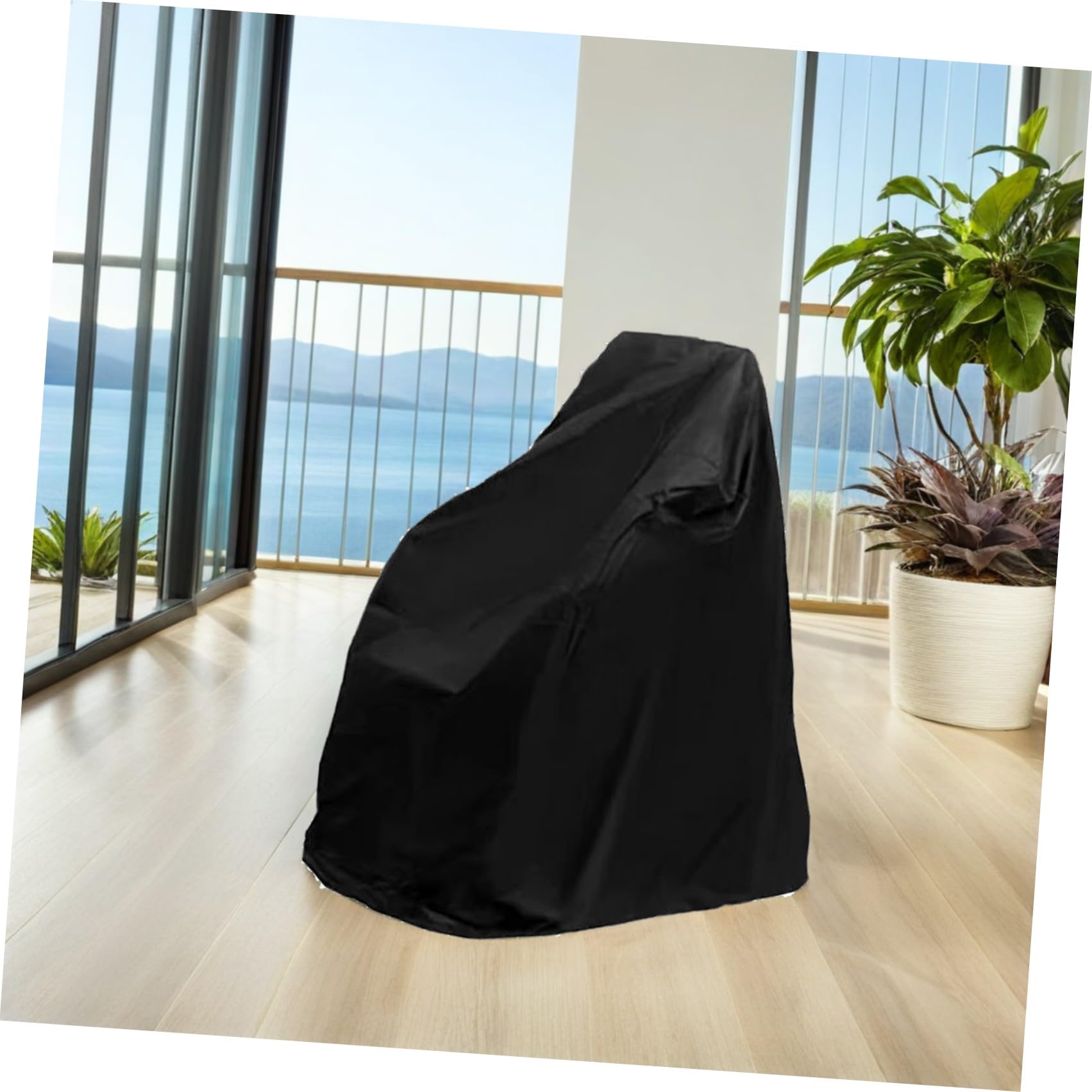 BETOOKY Funda Protección Exterior para de Tela Oxford Silla de Ruedas Eléctrica Resistente al Polvo y Rayos UV, Tamaño 115x75x130 Cm para Dispositivos de Movilidad