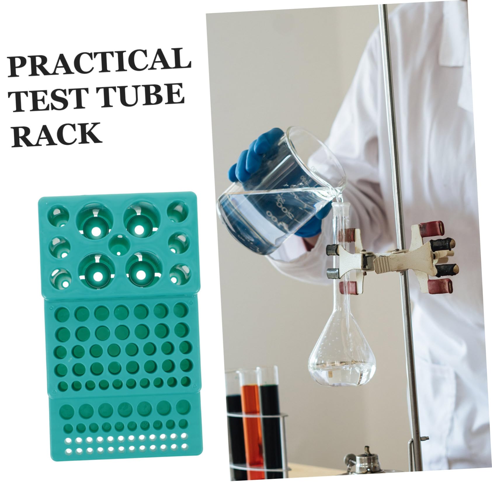 OUNONA 4stücke Test Tubes Rack Wiederverwendbarer Organisator Für Laborproben Stabiler Kunststoffständer Für Testrohre Mit Praktischer Für Effiziente Lagerung Und Organisation