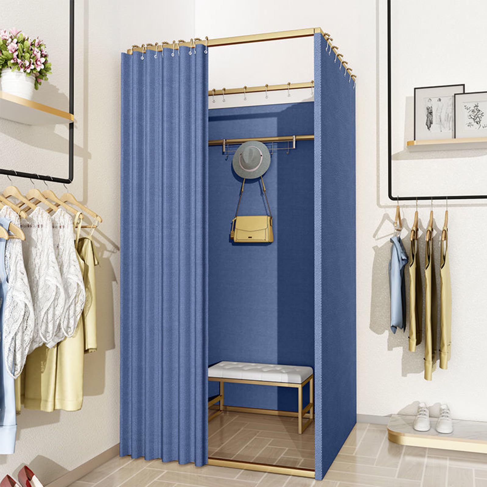 Amazon.co.jp: フィッティングルーム 試着室 壁掛 簡易更衣室 洋服店